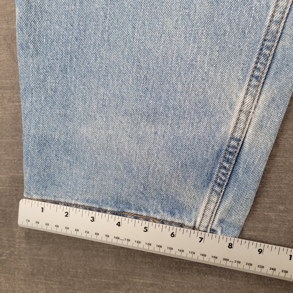 Levis 560 Y2K Vintage Jeans Mens Actual Sz 36x29 Blue Light Wash Tapered Denim - Picture 8 of 9